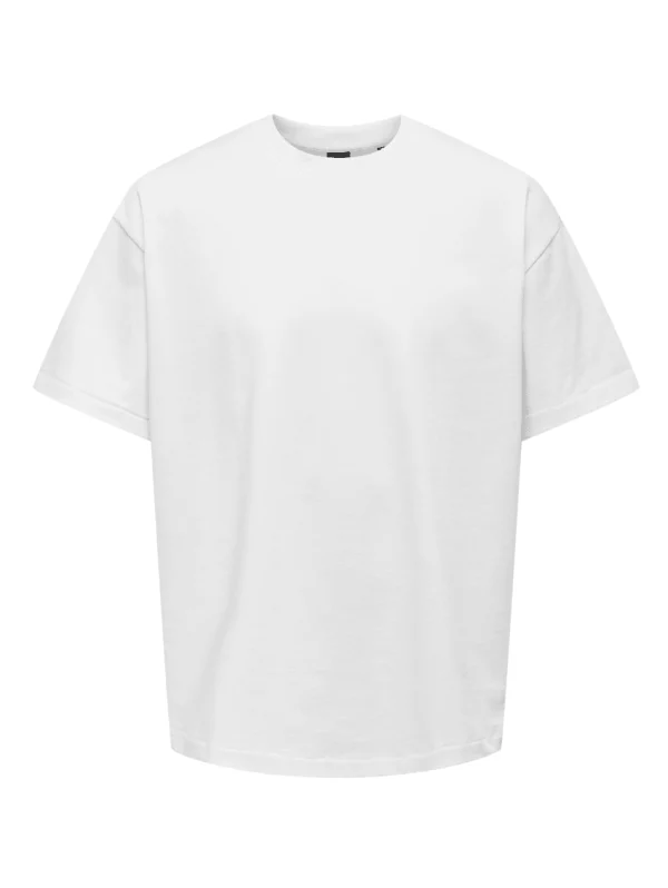 Tee-shirt Overzize Blanc - Only & Sons