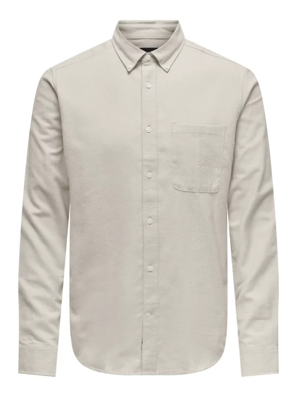Chemises en Coton Beige / Verte - Only & Sons