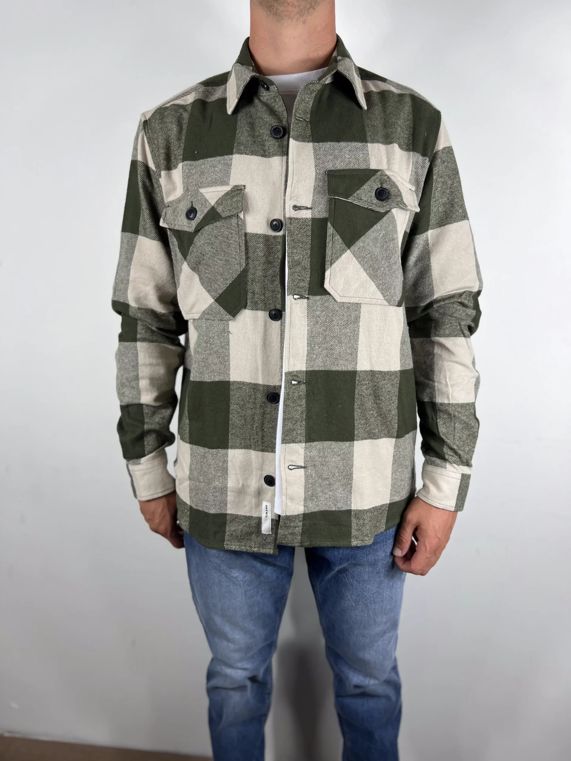 Chemise a carreaux Vert / Beige  Only & Sons - IPSWAY